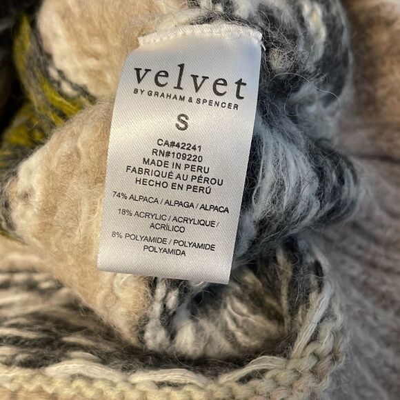 VELVET BY GRAHAM & SPENCER Makenzie Alpaca Crew Sweater Pistachio Size Small  NW - Picture 4 of 5